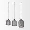 Jutland Black Metal Bird Cage Candle Holder Lanterns Alternative Image