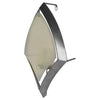 Tarquin II Silver Metal Frame w/Frosted Glass Shade Wall Candle Holder Main Image