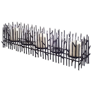 Mondavi Dark Metal Twigs Table Candle Holder Main Image