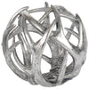Ramus IV (Large) Silver Antler Shaped Decorative Orb Ball Main Image
