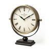 Houston Gold Metal Half Moon Base Table Clock Main Image