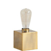 Visio III Gold Tone Square Base Exposed-Bulb Table Lamp Main Image