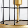 Carkner I Gun-Metal Grey Cylindrical Metal Cage Table Lamp Alternate Image