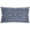 Boswell III Blue Diamond Patterned Pillow Cover Main Image