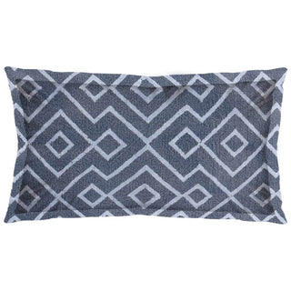 Boswell III Blue Diamond Patterned Pillow Cover Main Image