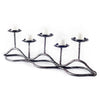 Orville Black Metal Pipe Five Tealight Table Candle Holder Main Image