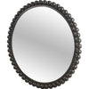 Orbit Round Black Metal Ball Frame Mirror Main Image