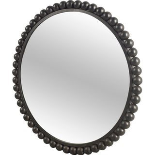 Orbit Round Black Metal Ball Frame Mirror Main Image