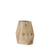 Allen III Tall Natural Wooden Base Oval Vase Main Image