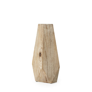 Allen II Small Natural Wooden Base Oval Vase Main Image