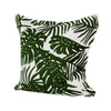 Boyle I Green Tropical Palm Leaf Decorative Pillow Cover Main Image