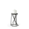 Sixx I Small Antiqued Metal Hexagonal Table Candle Holder Main Image
