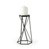 Sixx II Large Antiqued Metal Hexagonal Table Candle Holder Main Image
