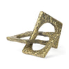 Delaunay I (Large) Gold Hammered Metal Interlinked Patterned Main Image