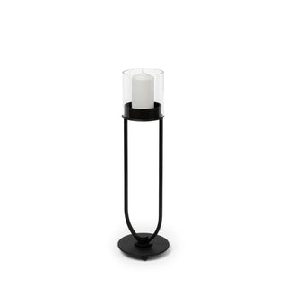 Salah I Small Black Iron Table Candle Holder Main Image
