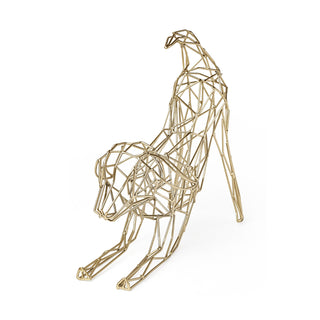 Frankie II Gold Wire Framed Dog Shaped Decor Main Image