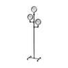 Trifect Black Iron Pipe Three Face Floor Clock Main Image