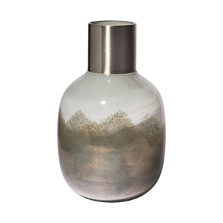Onega I Short Gradient Blue Glass Gourd Style Vase Main Image
