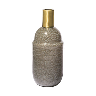 Toba II Tall Brown/Gold Spotted Gourd Style Vase Main Image