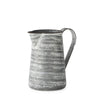 Serena I Small Gray/White Textured Metal Jug Main Image