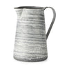 Serena II Large Gray/White Textured Metal Jug Main Image
