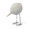 Snipe II Off-White Resin Bird Ornament W/ Metal Feet Main Image