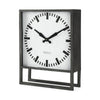 Felix Gray Metal Square Table Clock Main Image