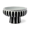 Lexington White Ceramic Striped Bowl Main Image
