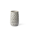 Canasta Small Rustic White Ceramic Cylindrical Vase Main Image