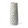Canasta Large Rustic White Ceramic Decorative Vase Main Image