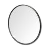 Piper Large Black Metal Round Wall Mirror Main Image