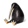 Dodo Kiwi Black Cast Aluminum Mauritian Bird Sculpture Main Image