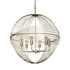 Chiron II Gold Metal Globe Six Bulb Chandelier Main Image