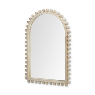Leeds Natural Wood Arch Frame Mirror Main Image