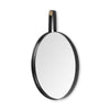 Collie Round Black Metal Frame Mirror Main Image