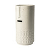 Jacob II Tall White Ceramic Smiling Face Vase Main Image