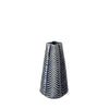 Bashir I Small Dark Navy Gloss Ceramic Vase Main Image