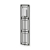 Noah Black Metal w/White Fabric Shade Rectangular Wall Sconce Main Image