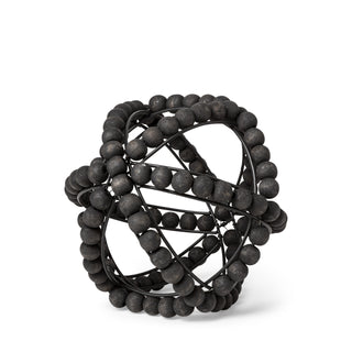 Earnhardt I Small Black Wooden Beaded Orb Main Image