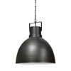Minerva Metallic Gray Hammered Detail Pendant Light Main Image