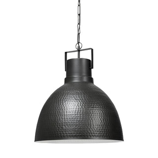 Minerva Metallic Gray Hammered Detail Pendant Light Main Image