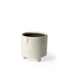 Jacob I Short White Ceramic Smiling Face Vase Main Image