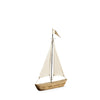 Tartane Small Brown/Cream Nautical Inspired Sailboat Main Image