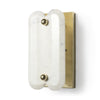 Stein Gold W/ White Marble Shade Wall Sconce Main Image