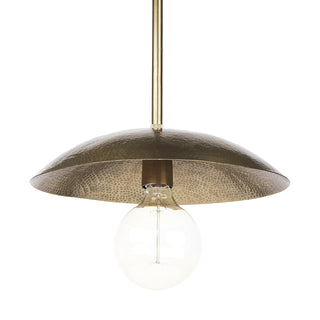Garnet Gold Hammered Metal Pendant Light Main Image