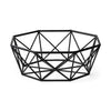 Davy Black Metal Large Hexagonal Bowl Main Image