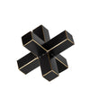 Abel (Small) Black Metal Jack W/ Gold Accents Main Image