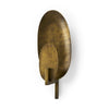Clarence Metal Hammered Gold Round Wall Sconce Main Image