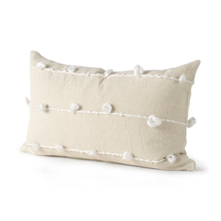 Erica Cream With White Detail Decorative Pillow Cover Main Image