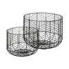 Idris Black Metal Geometric Mesh Bowls Main Image